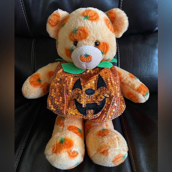 Rare 2012 BAB Workshop Pumpkin Bear in Outfit - Picture 5 of 5